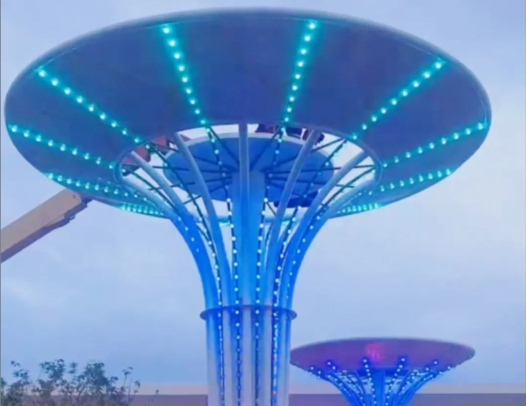 太阳能景观树需要多少安装面积？